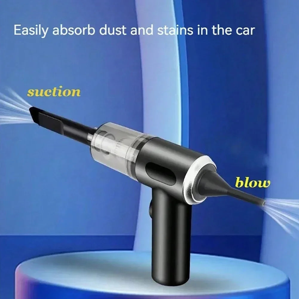 120W High Power Suction for Deep Cleaning Wireless & Portable Handheld Design Dual Use Vacuum Cleaner for Car & Home Easy Cleaning for Laptop, Keyboard & Small Spaces