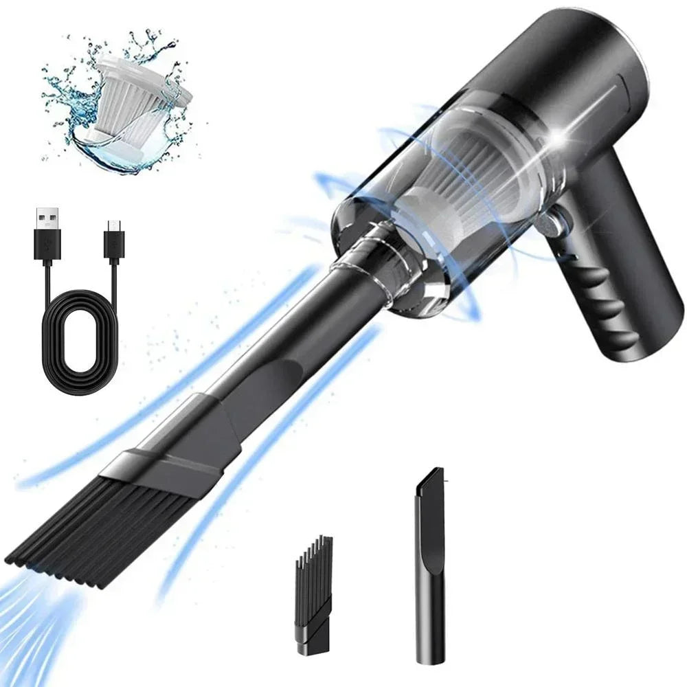 120W High Power Suction for Deep Cleaning Wireless & Portable Handheld Design Dual Use Vacuum Cleaner for Car & Home Easy Cleaning for Laptop, Keyboard & Small Spaces